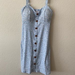 Adorable light blue floral sun dress